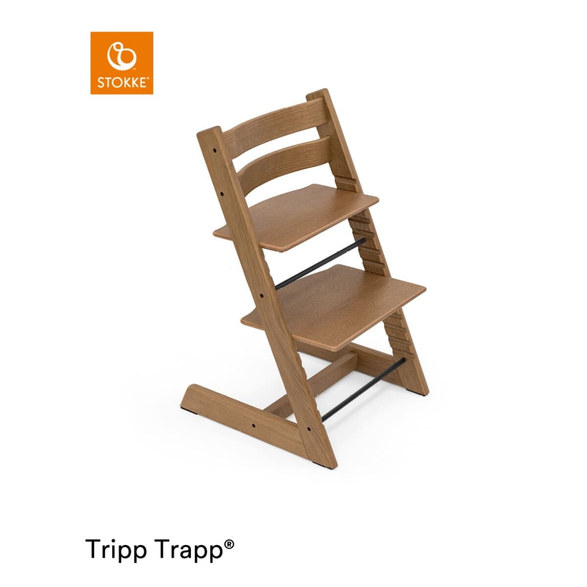 Stokke Tripp Trapp Oak Collection Chair w/ Free Tripp Trapp Cushion Worth $99